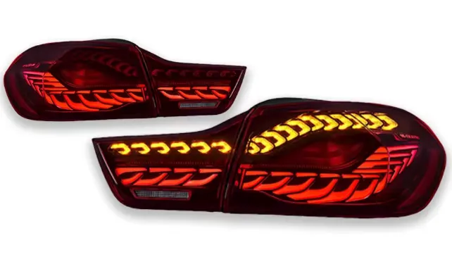 2x Feux arrière gauche et droit LED pour BMW M4 F32 F36 F82 F83 Série 4 (2013-2020) feux de recul, feux de freinage, clignotants