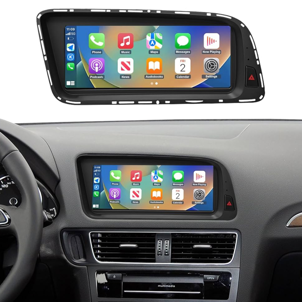 Lecteur d'autoradio Carplay sans fil pour Audi Q5 (2009-2017) 1920*720 Résolution 8.9*[AVEC ROULETTE]