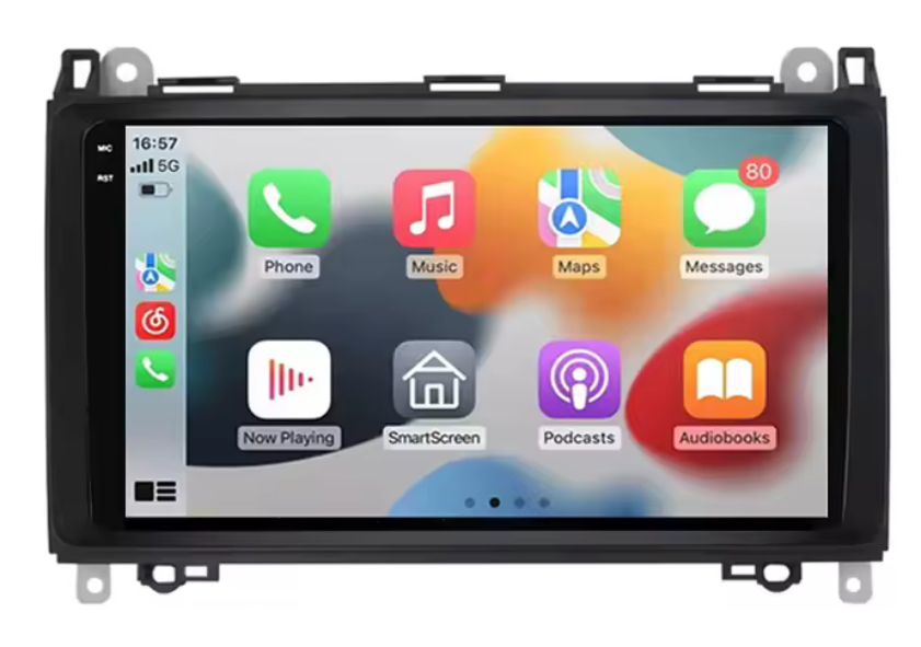 Carplay pour Mercedes Classe B / Classe A / Sprinter W169 W245 W639 W906 (2004-2014) 4G 128G | 4G + WIFI + GPS [Camera 4K AHD inclus] CarPlay + Android Auto | Écran QLED 2000*1200P