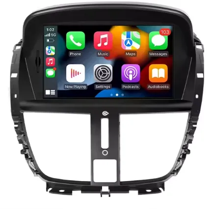 CarPlay pour Peugeot 207 207CC (2006-2015) 4G RAM 64G ROM 8 CORE [CarPlay + Android Auto] GPS WIFI 4G