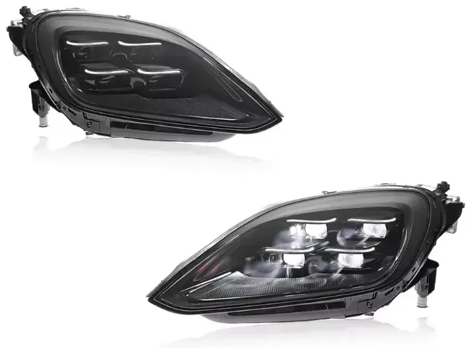 2x Phares gauche et droit LED pour Porsche Cayenne PO536 (2024-2025) [Feu antibrouillard DRL / Clignotant de frein / Plug and Play]