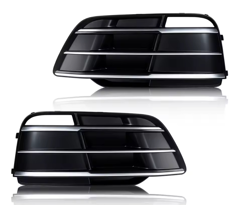 2x Grille inférieur antibrouillards Pare choc pour Audi Q5 de ( 2018 à 2022)