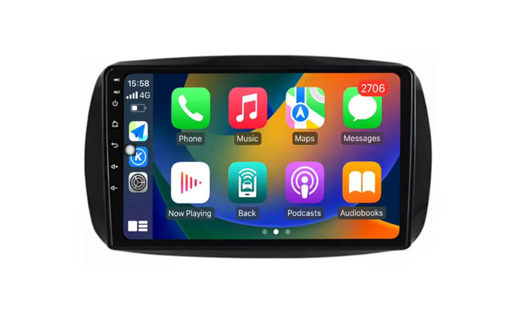 CarPlay pour Smart ( 2014  a 2020 ) 2G RAM 32G ROM 4 core [CarPlay + Android Auto] GPS + WiFi