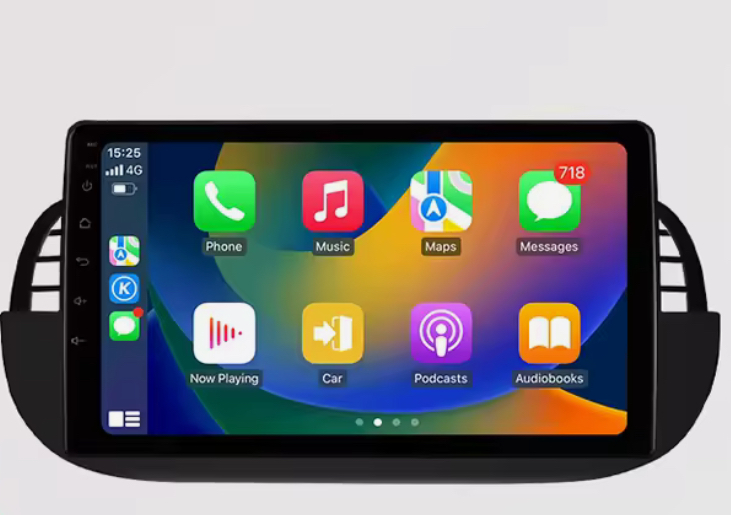 CarPlay pour Fiat 500 ( 2007 a 2014 ) 2G RAM 32G ROM 1280*720 Résolution GPS + WiFi