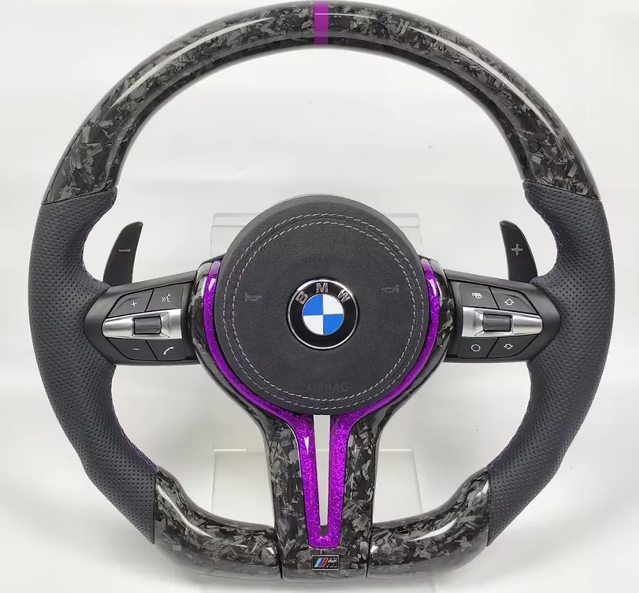 Volant BMW M Performance Carbone Forgé & Alcantara – Édition Exclusive – Compatible Série F & Série E