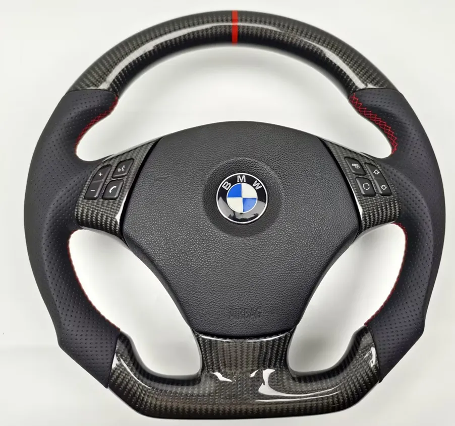 Volant BMW M Sport Carbone & Cuir Premium – Compatible E90 / E91 / E92 / E93