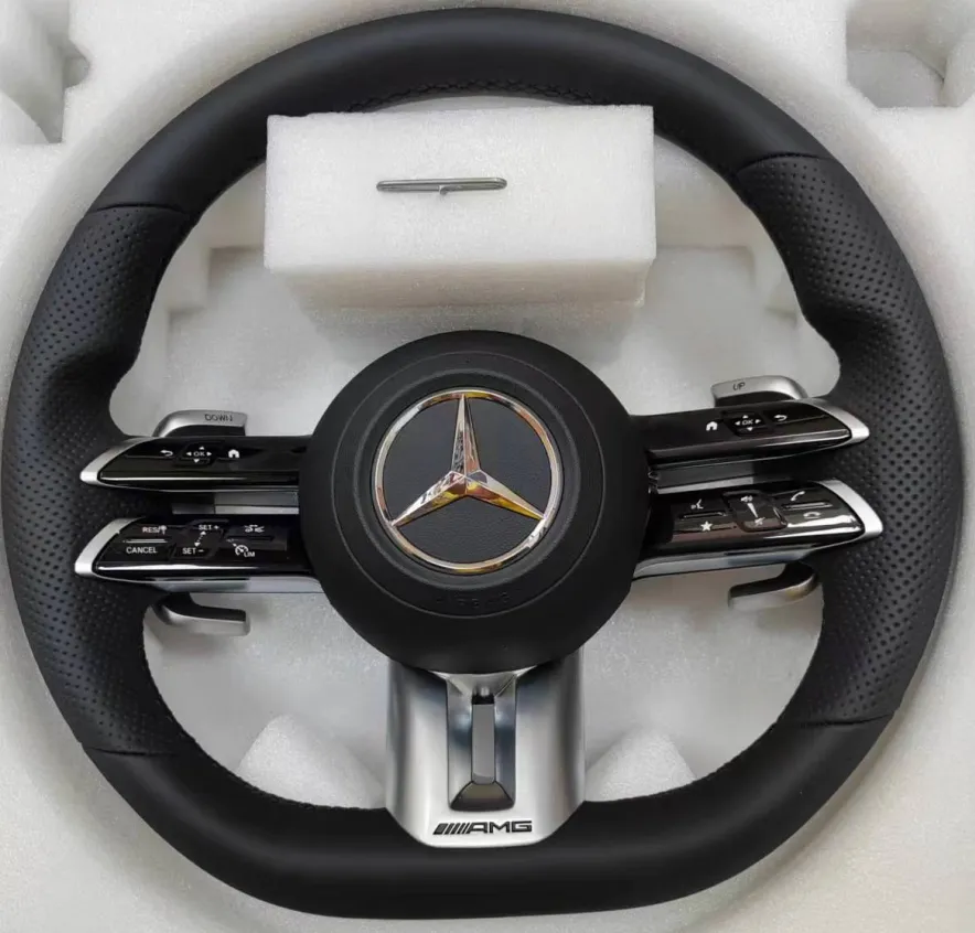 Volant Mercedes AMG Multifonctions en Cuir Premium – Design Sport OEM
