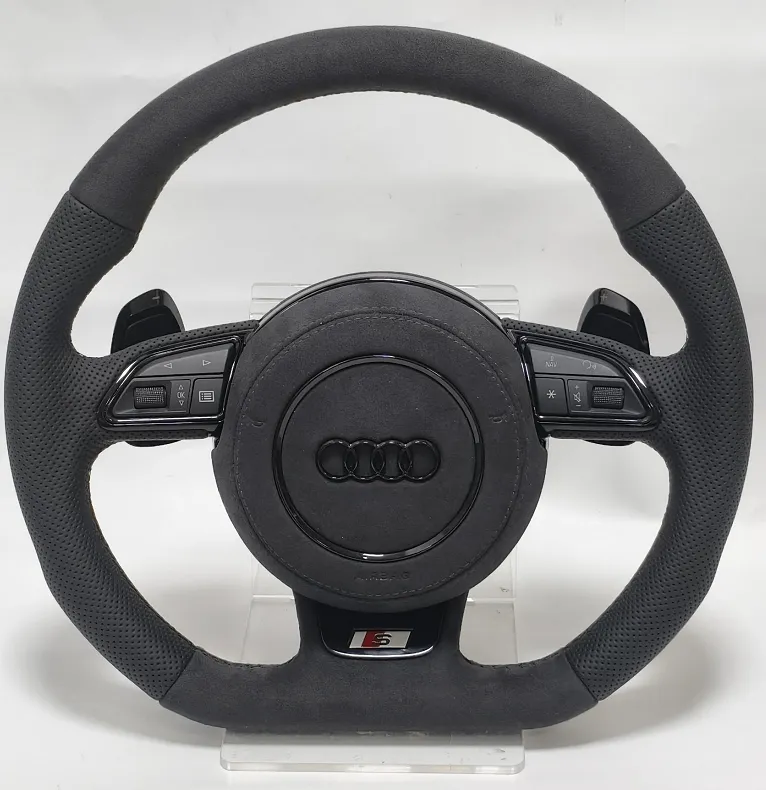 Volant Audi RS Alcantara & Cuir Perforé – Performance Sport OEM+