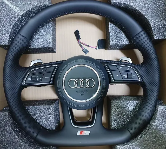 Volant Audi S-Line B9 Cuir Multifonctions – OEM Complet