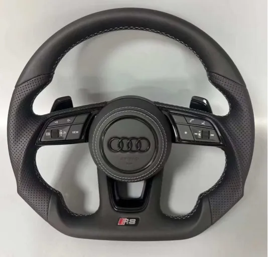 Volante Audi RS B9 Cuero Perforado Multifunciones – OEM Sport