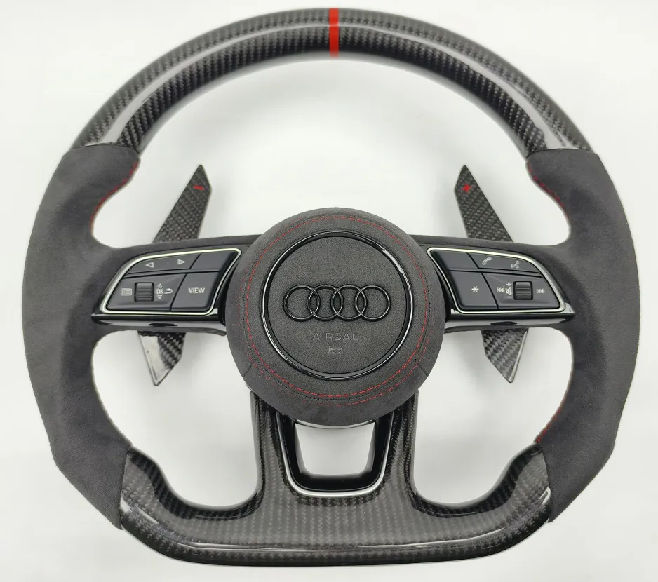 Volant Audi RS B9 Carbone & Alcantara – Méplat Performance