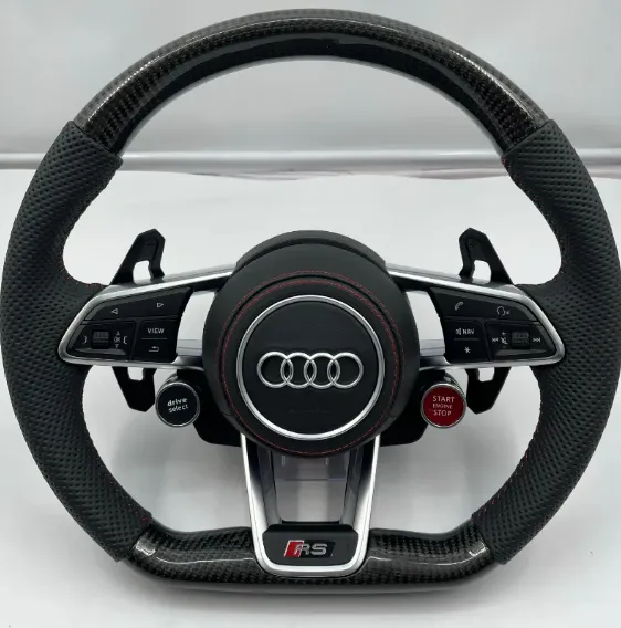 Volant Audi R8 RS Carbone Performance (2009–2020) avec Boutons & Palettes Racing