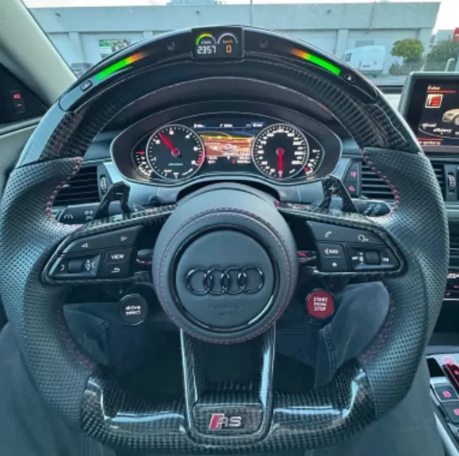Volant Audi R8 RS Carbone LED Performance (Start/Stop + Drive Select)