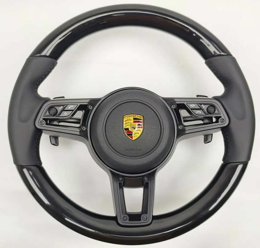 Volante Porsche 911 Multifuncional – 3 Botones / Acabado Brillante y Cuero Premium