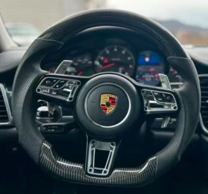 Volant Porsche 911 Rivet – 3 Boutons Carbone & Cuir Performance