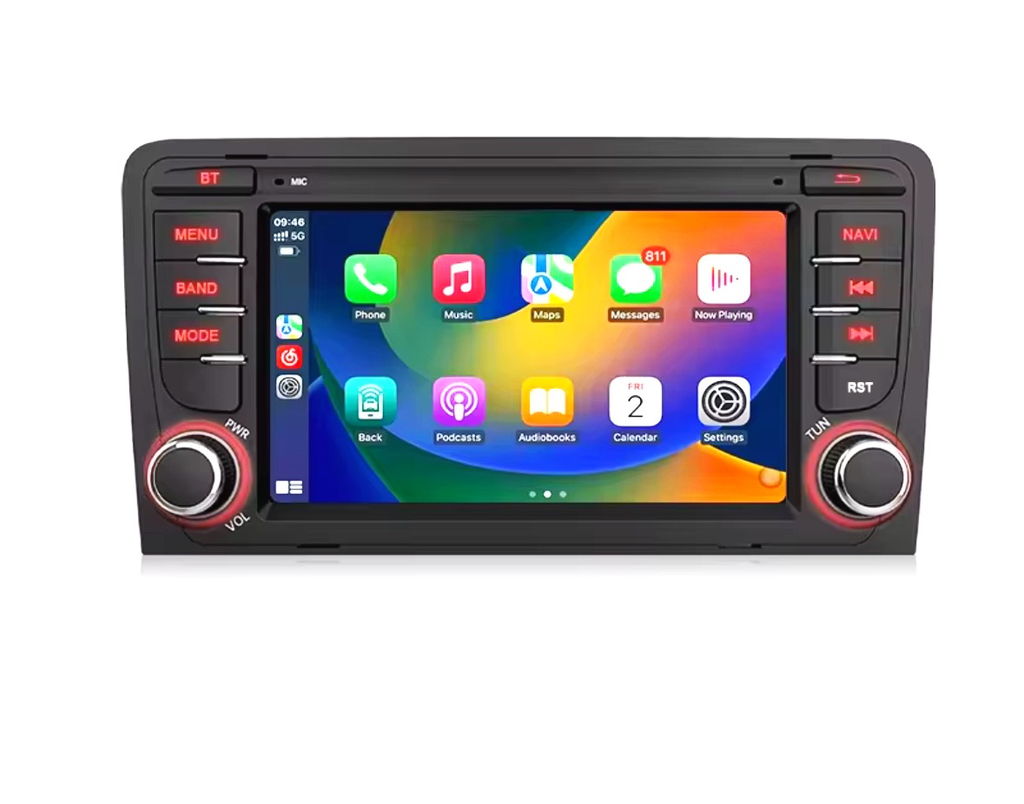 CarPlay Audi A3 8P S3 RS3 (2003 hasta 2012) GPS WAZE WIFI YOUTUBE 4G 32Gb