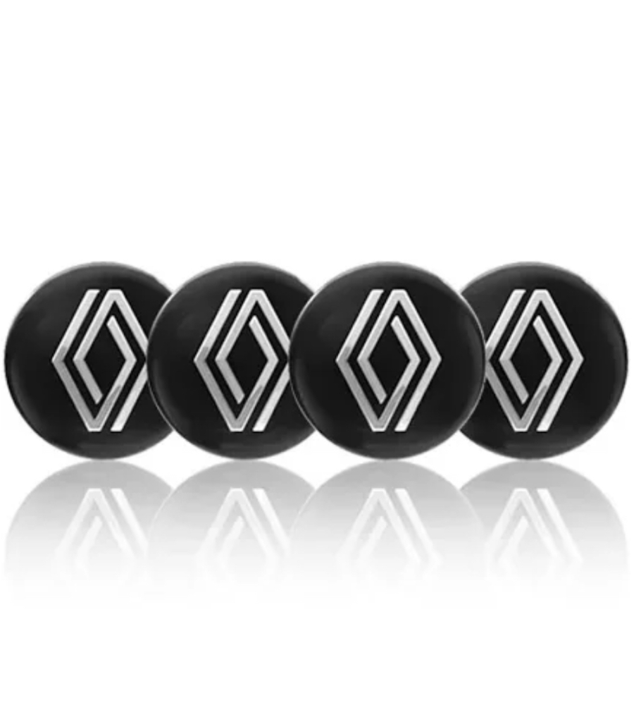 LOT 4 Cache Moyeu 60mm Pour RENAULT Emblème Jante Centre De Roue ADAPTABLES POUR PLUSIEURS RENAULT