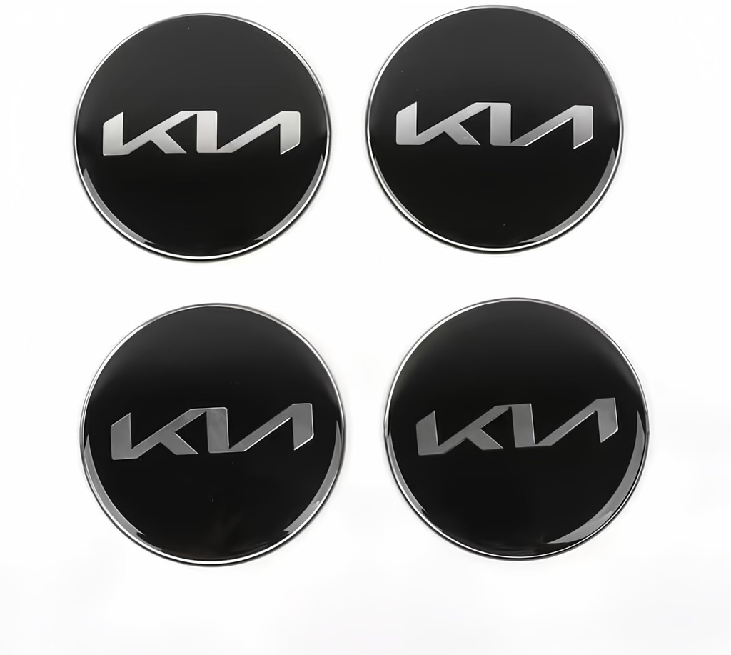 LOT 4 Cache Moyeu 58mm Pour KIA Emblème Jante Centre De Roue ADAPTABLES POUR PLUSIEURS KIA