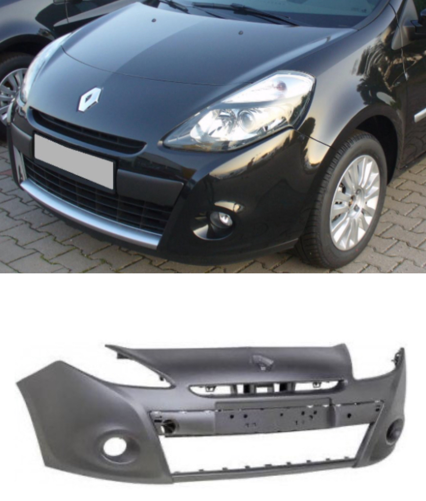 Pare-choc avant à peindre pour Renault Clio 3 phase 2 de ( 2009 jusqu’à 2012 )