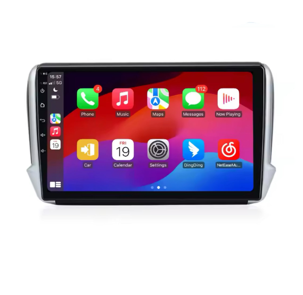 Lecteur d'autoradio Carplay sans fil pour Peugeot 208 2008 (2012-2018) 2G 32G GPS RDS WIFI 360
