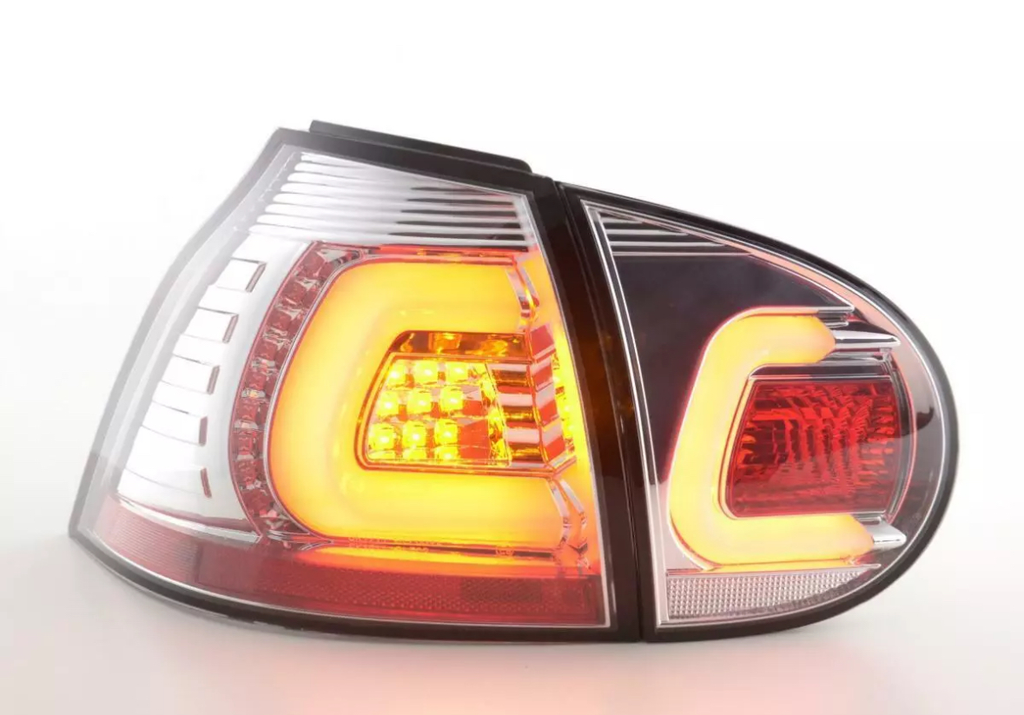 2 LED-Rücklichter für Volkswagen VW Golf 5 (2003 bis 2009), Blinker, Bremslichter, Rückfahrlichter, linke und rechte Rücklichter