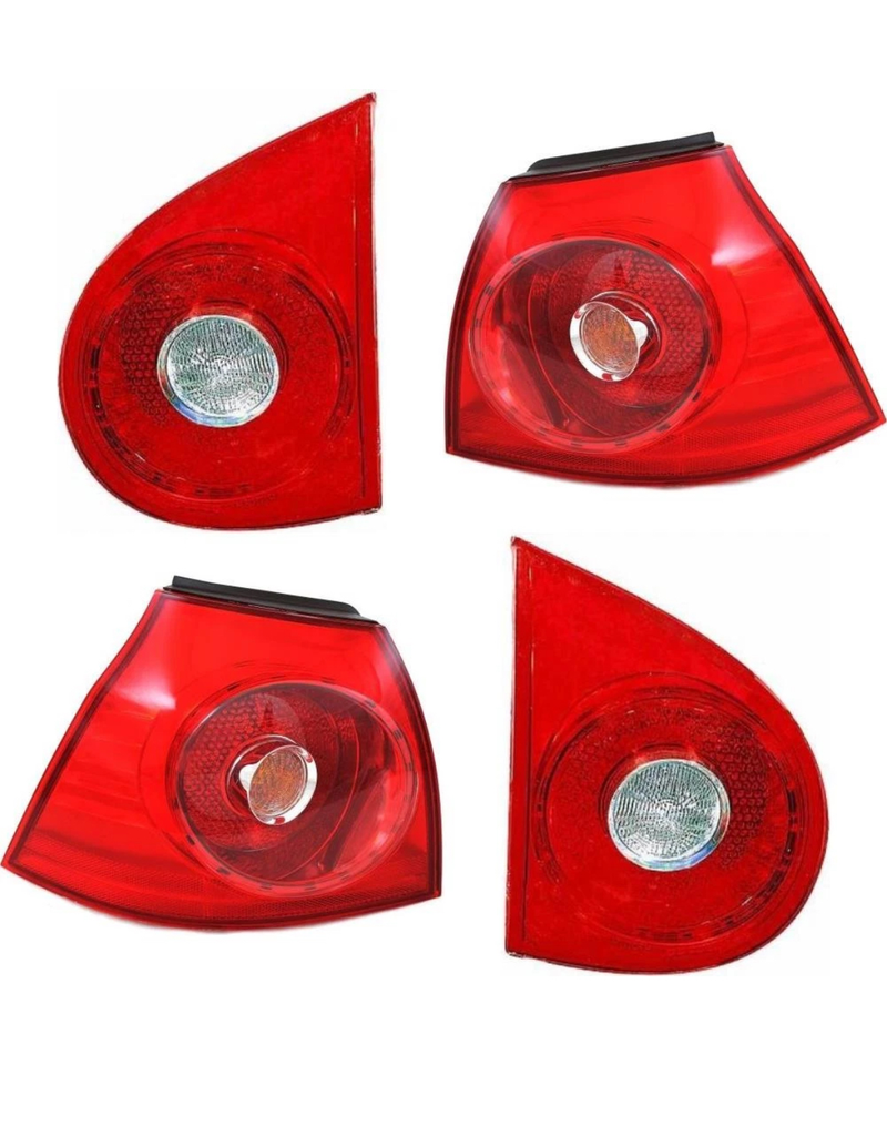 2 feux arrière pour Volkswagen VW Golf 5 (2003 à 2009), clignotants, feux stop, feux de freinage, feux de recul, 4 feux arrière, feux arrière gauche et droit 