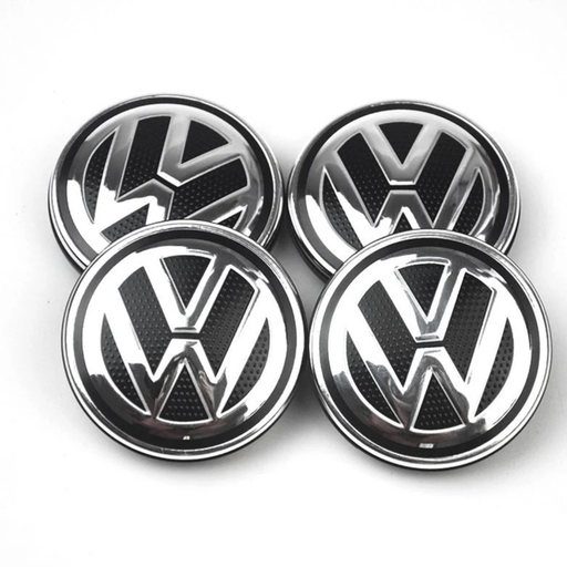 LOT 4 Cache Moyeu 56mm Pour VOLKSWAGEN Emblème Jante Centre De Roue ADAPTABLES POUR PLUSIEURS VOLKSWAGEN